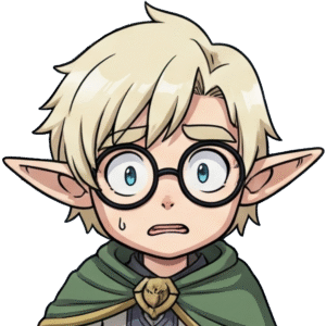 The head of our mascot, Libran the Elf