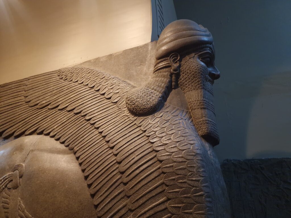 'Assyrian lion gate , British Museum, 2025', Rob Declerck